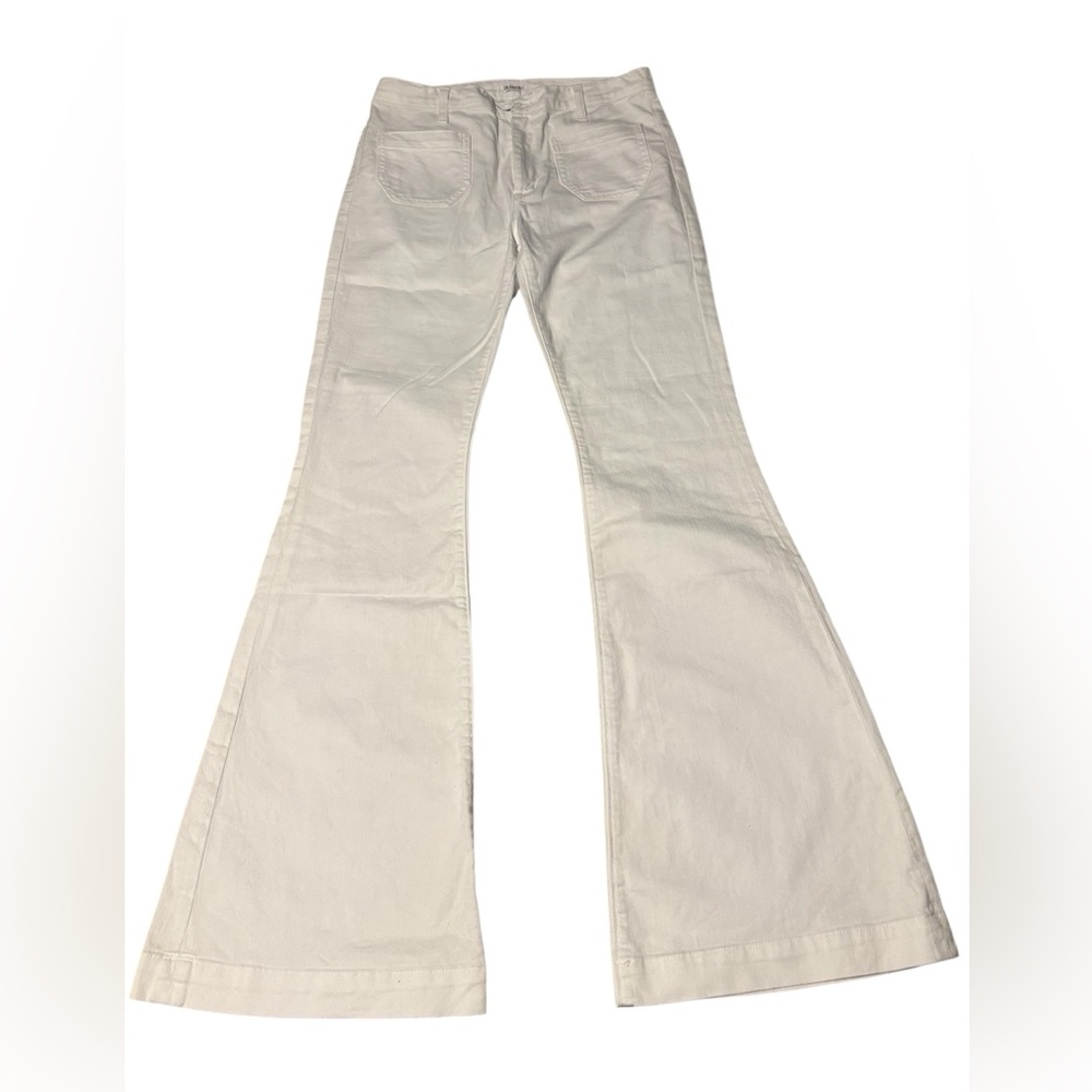 Hudson high waist Taylor flare. Size 29, White